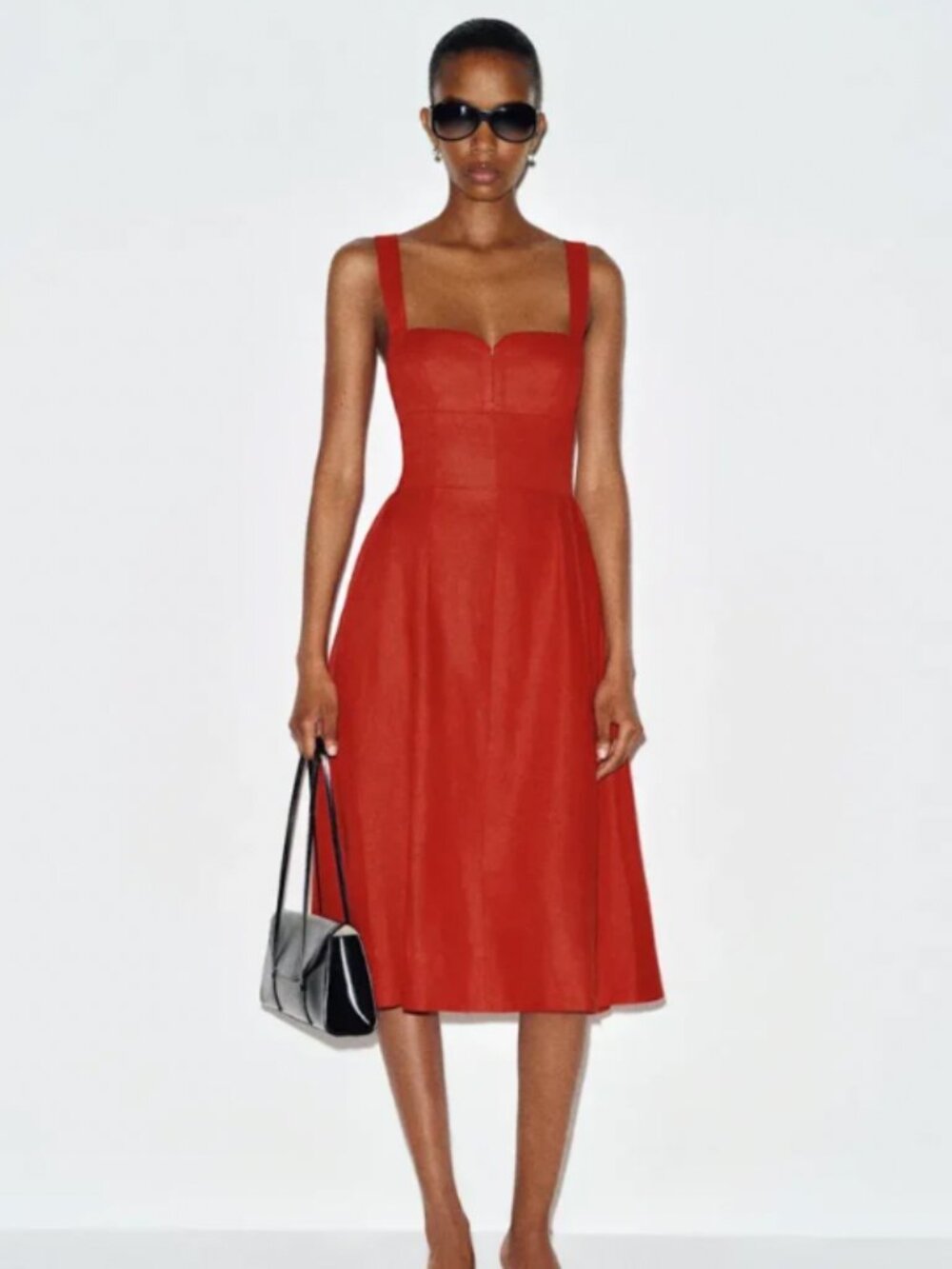 NWT REFORMATION Roma Linen Dress, Lipstick, size 0